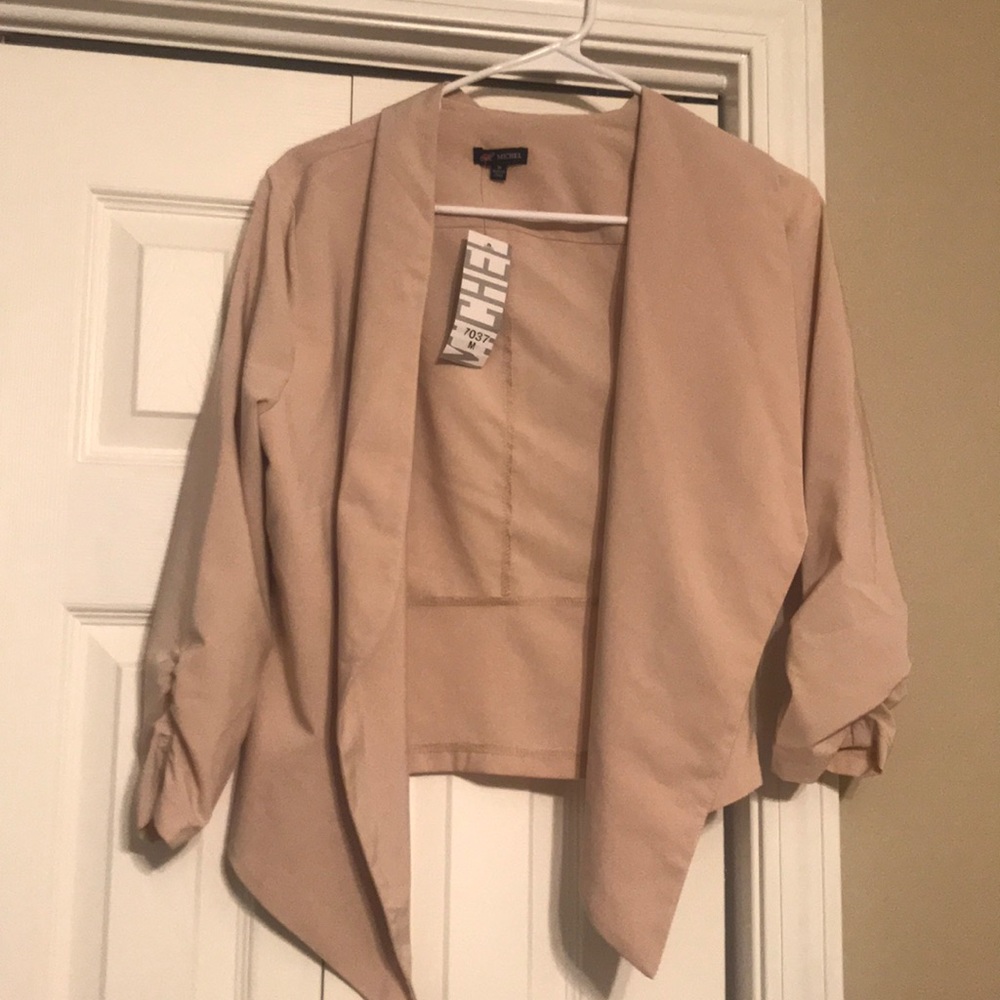 Nude Colored Blazer- FITS LIKE A SMALL